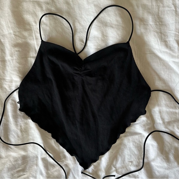 Black Napkin Top - Picture 2 of 3